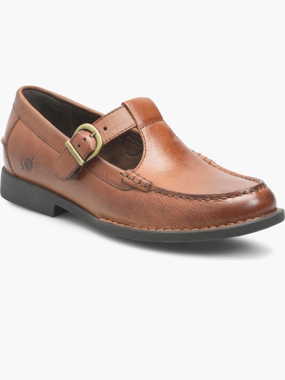 Born Miki T-Strap Flat Leather Shoes 8.5 NIB